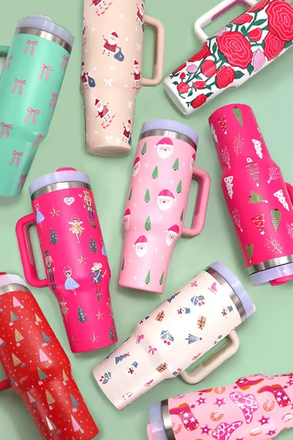 40oz Stainless Steel Tumbler Solid-Ombre Peach JOSSLYN by Wall to Wall