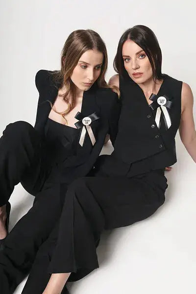 40th Birthday Cotillion, cream-black, 11x17 cm Mimi & Lula