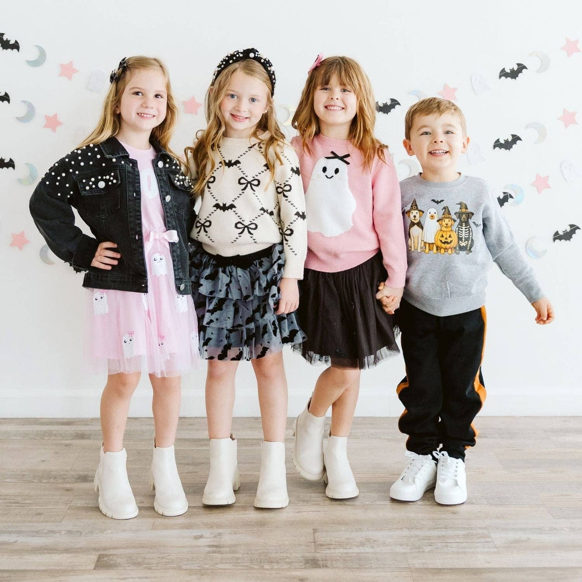 Sweet Wink - Sweet Ghost Halloween Grosgrain Bow Clip - Hair Accessories