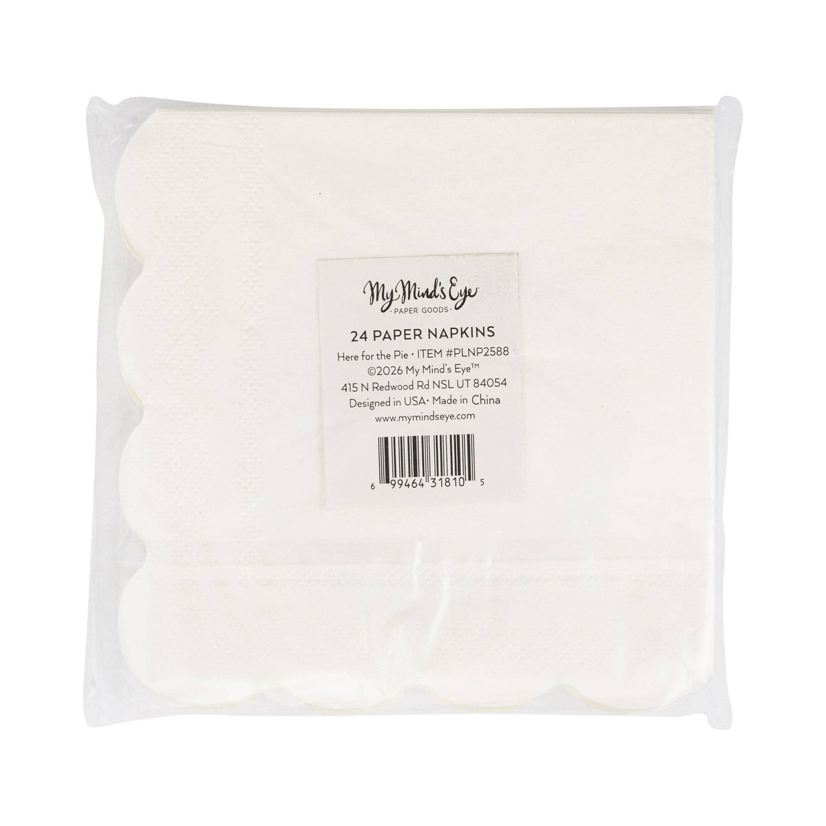 My Mind’s Eye - PLNP2588 - Here for the Pie Cocktail Napkin (24ct)