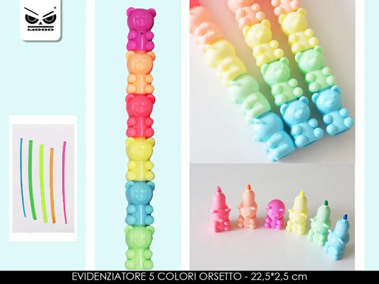 5 highlighter teddy bear Mood