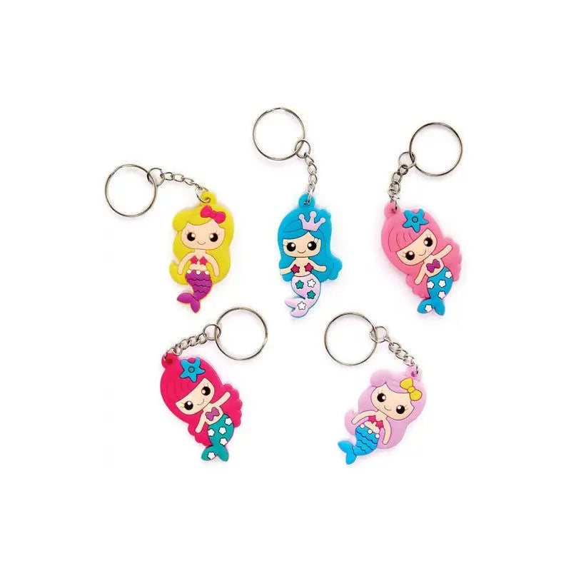 5 key rings - Mermaids cotillons Alsace