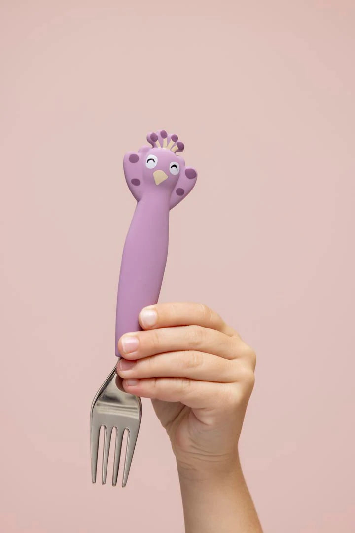 Silicone cutlery set 3-pack - Mrs. Peacock