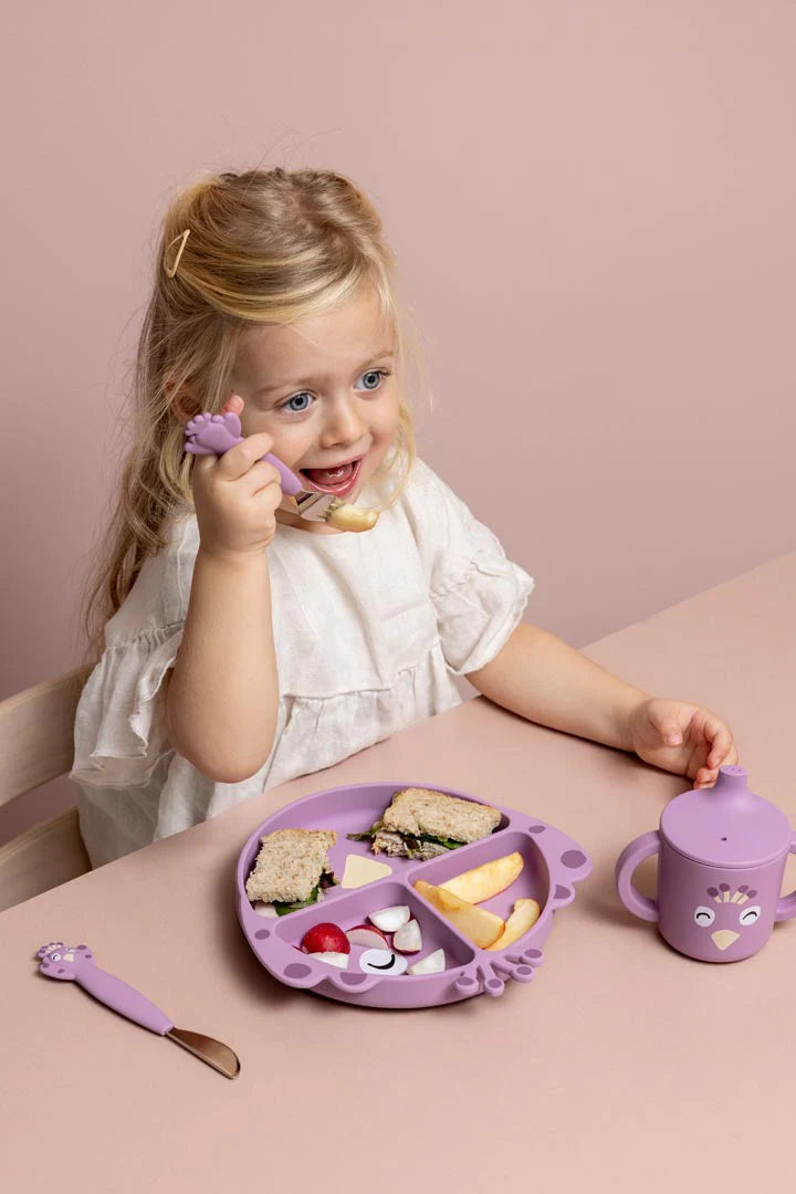 Silicone cutlery set 3-pack - Mrs. Peacock