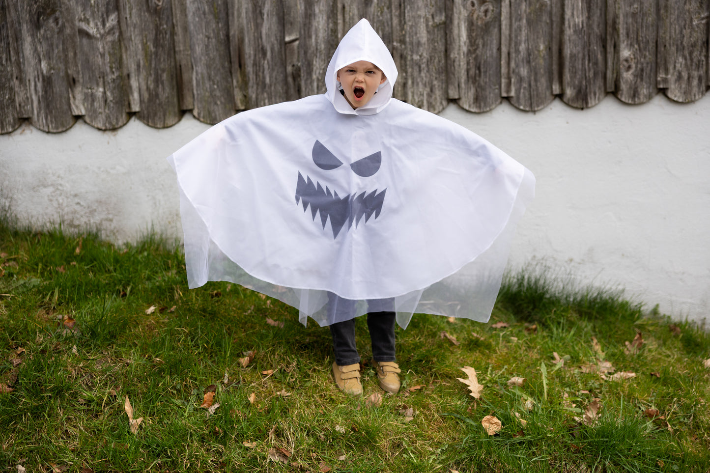 Evil Ghost Hooded Poncho