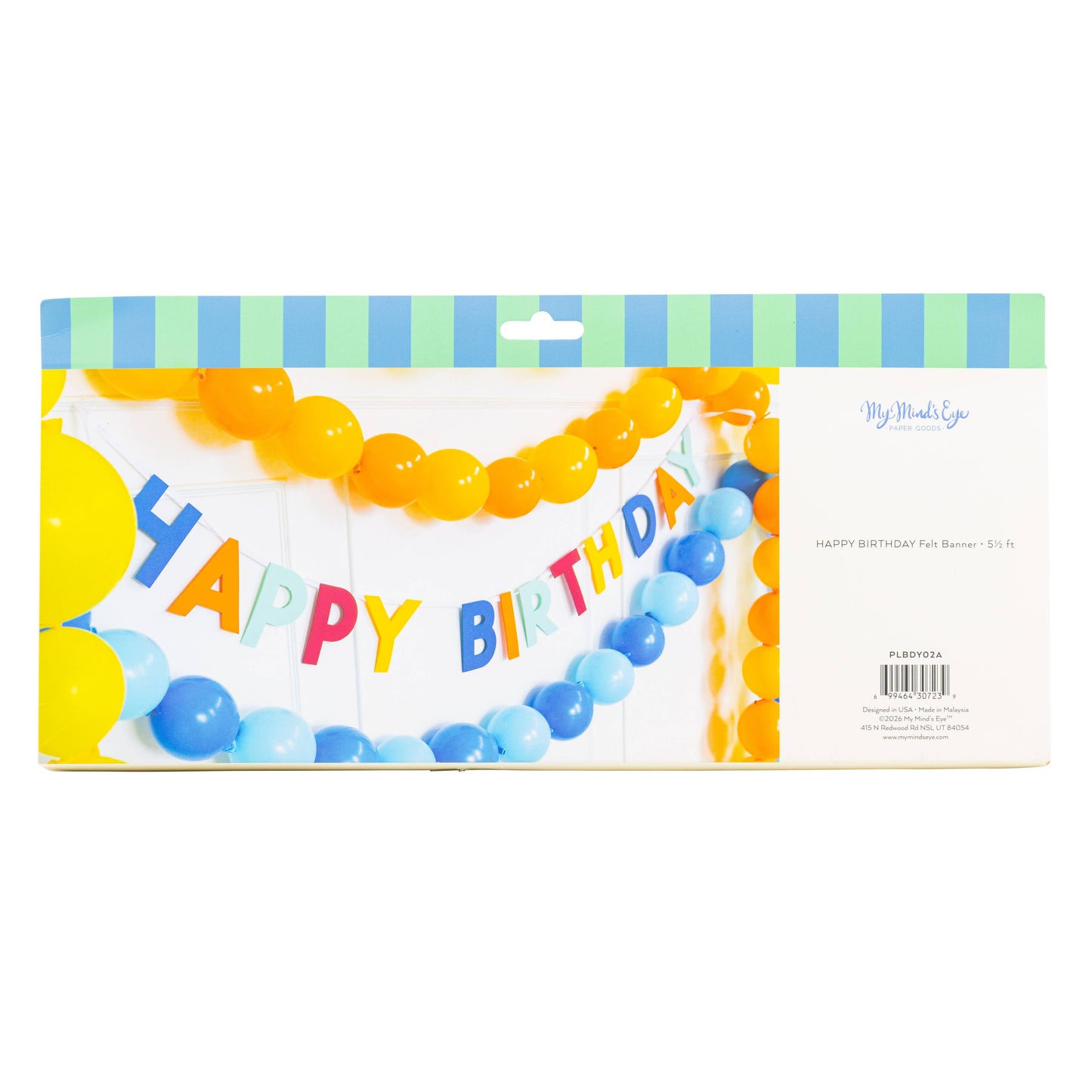 My Mind’s Eye - PLBDY02A - Bright Happy Birthday Felt Banner