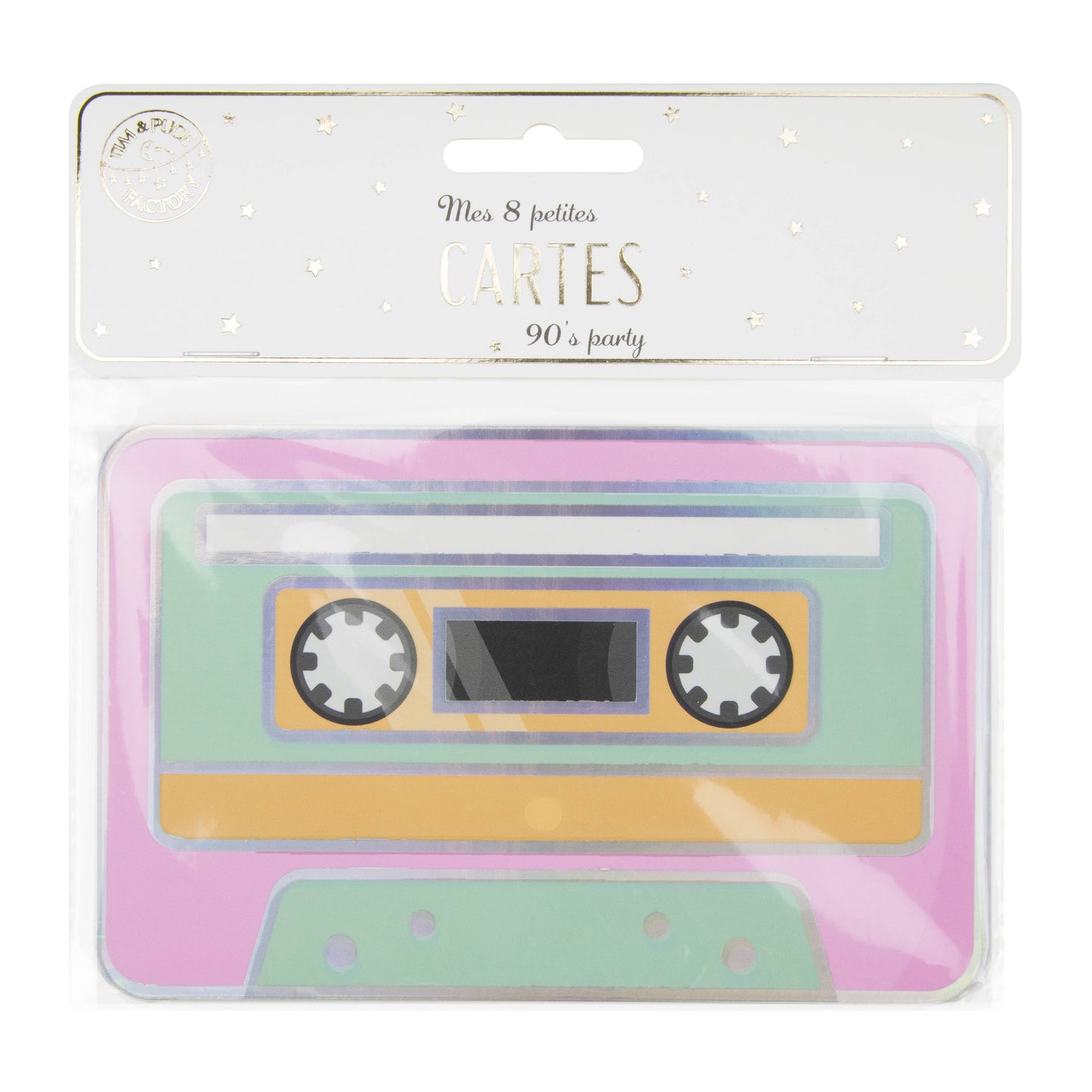 90'S PARTY CARD SET OF 8