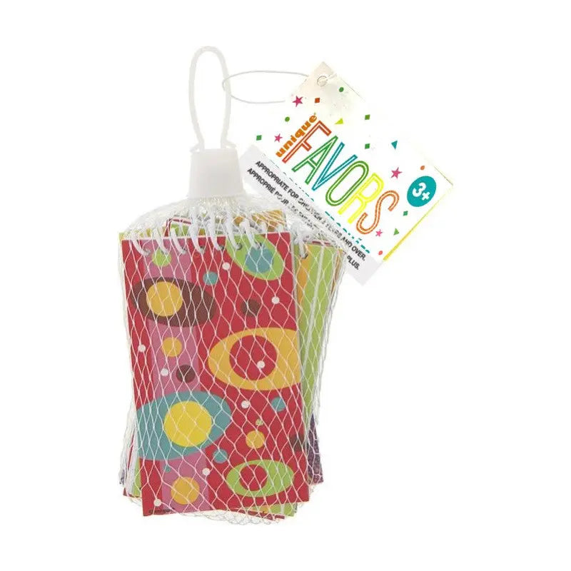 6 mini notebooks spiral cotillons Alsace