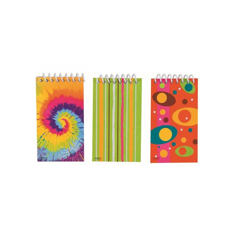 6 mini notebooks spiral cotillons Alsace