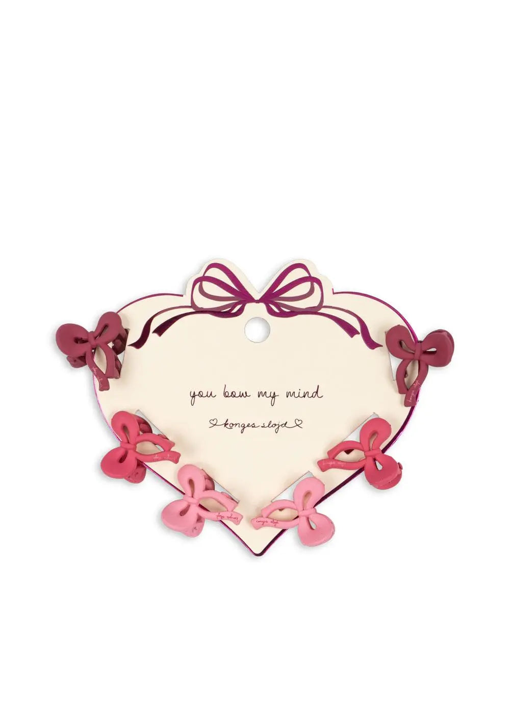 6 pack mini bow hair clip Konges Slojd