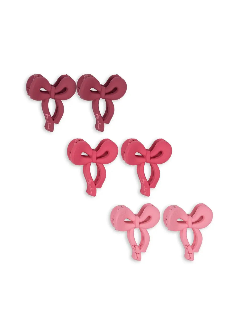 6 pack mini bow hair clip Konges Slojd