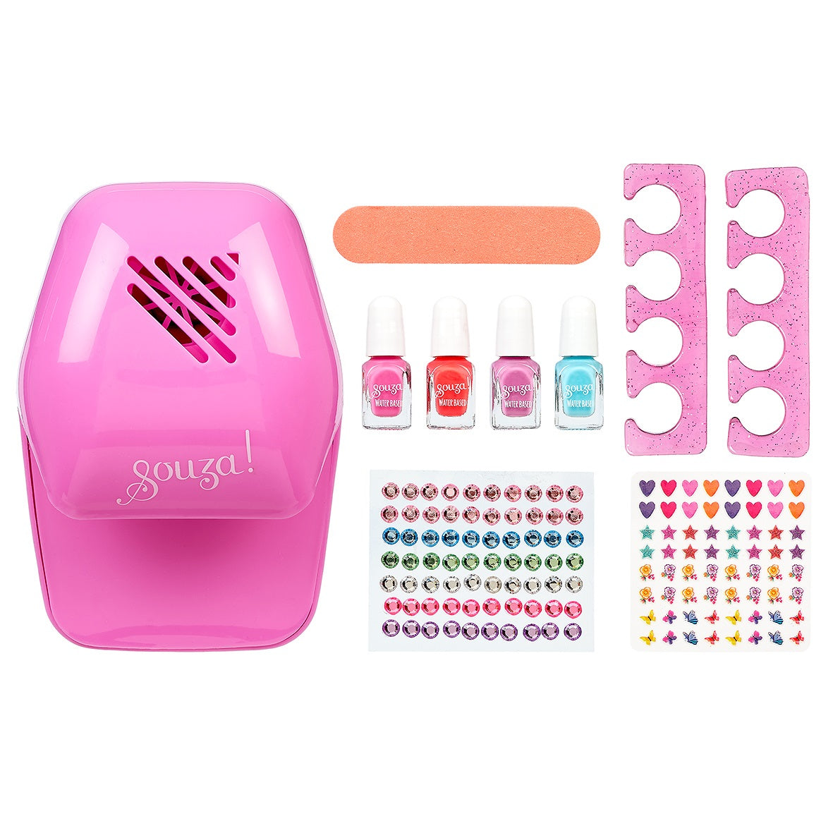 Nail dryer + nail polish set (1 pc)