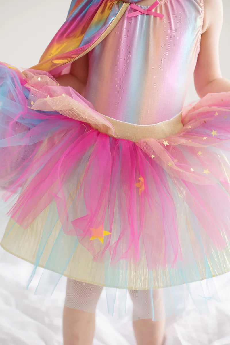 Super-duper Tutu/Cape/Mask, Pink & Gold 4-6 years