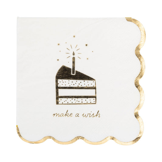 My Mind’s Eye - PLGLD25 - Make a Wish Cake Cocktail Napkin