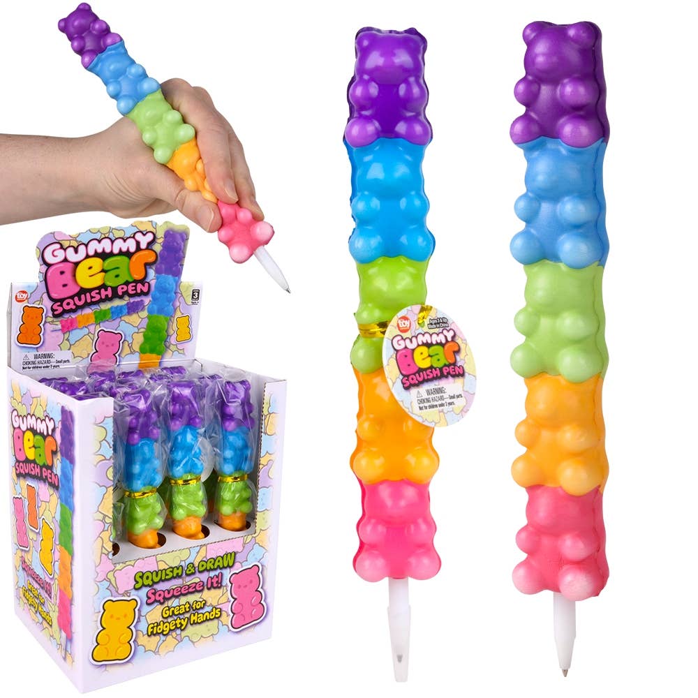8.25" Squish Yummy Bear Pen Squishy Toy - LLB Toys