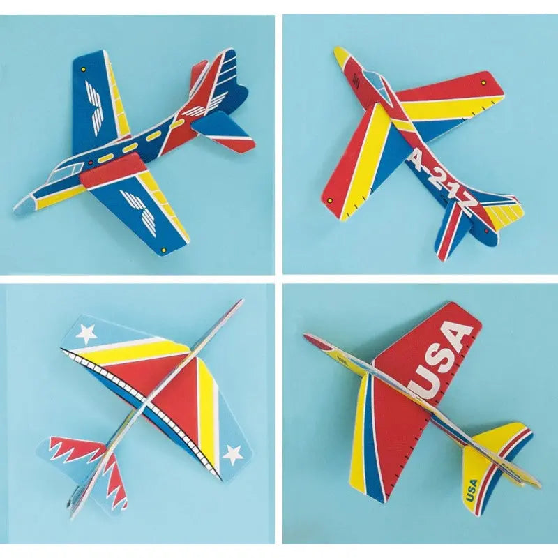 8 Airplane glider kits Cotillons D Alsace
