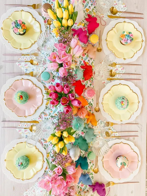 8 Blush Lunch Plates Eid Creations