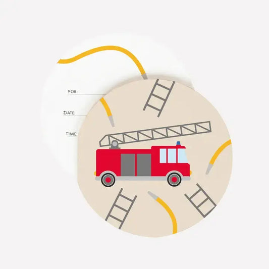 8 Firefighter Invitations My Little Day