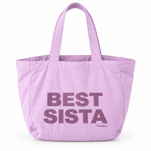 Ratatam! - The Large BEST SISTA Tote – Violet