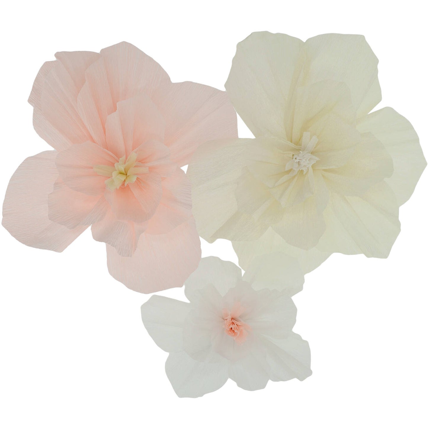Table decoration - Flower Set - Playful Powder - 3 pieces