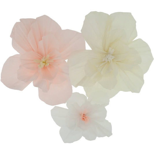 Table decoration - Flower Set - Playful Powder - 3 pieces