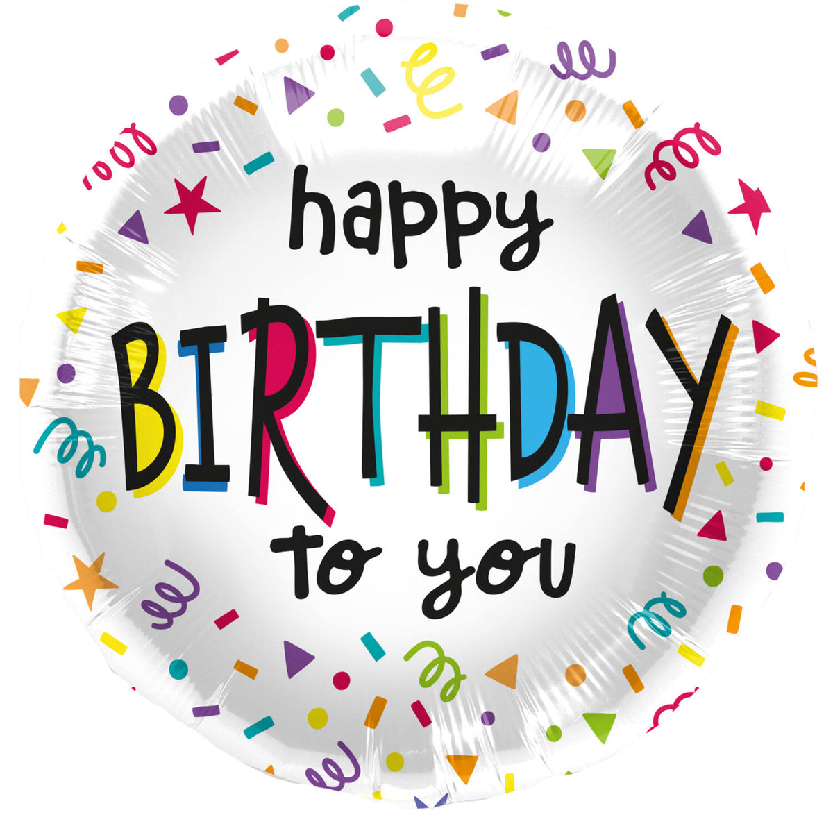Foil Balloon - happy BIRTHDAY to you - 45 cm