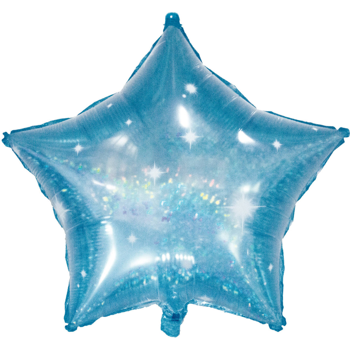 Foil Balloon Star-shaped Galactic Aqua - 45 cm