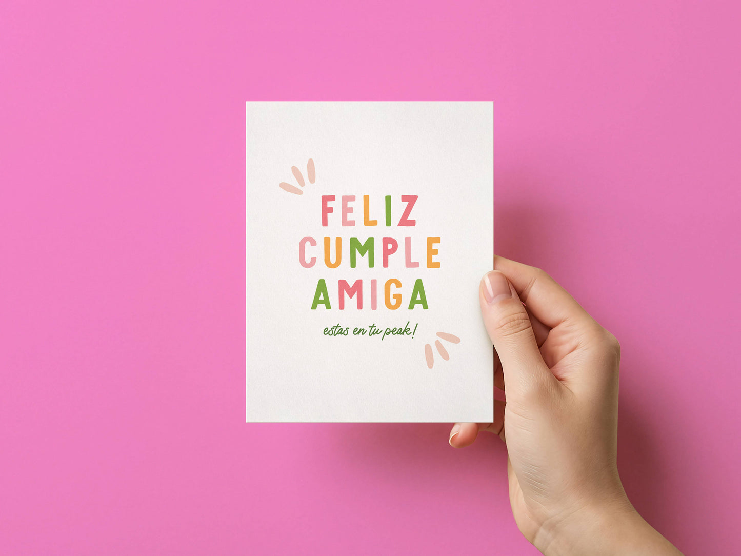 Feliz Cumple Amiga - Spanish Card & Friendship Card