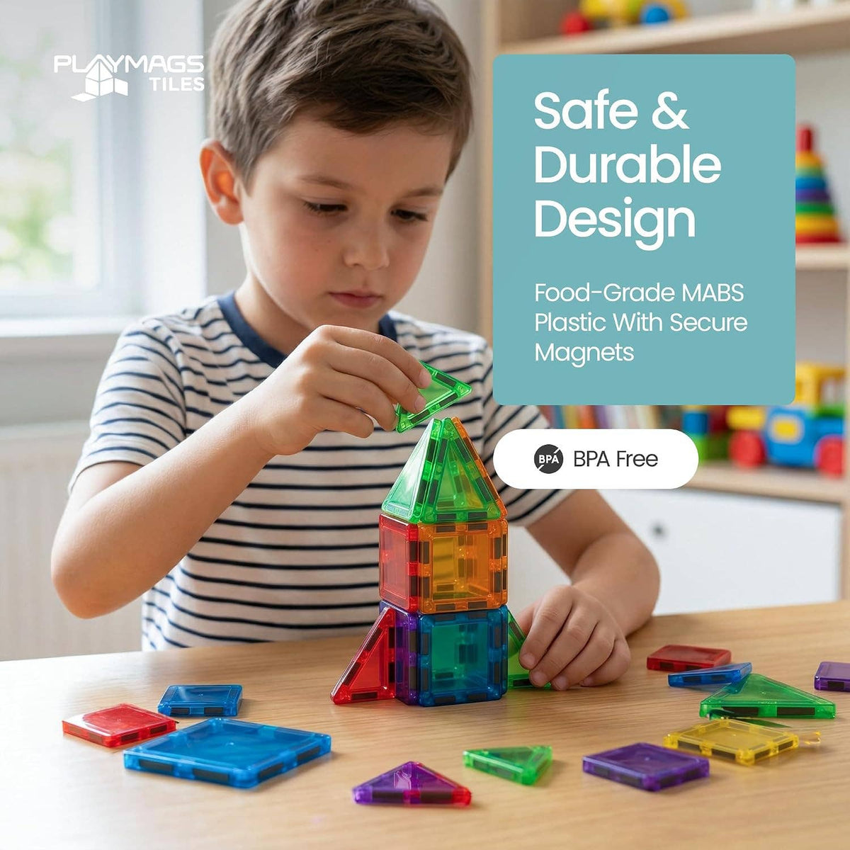 Playmags - Playmags 100 Piece Mini Tiles