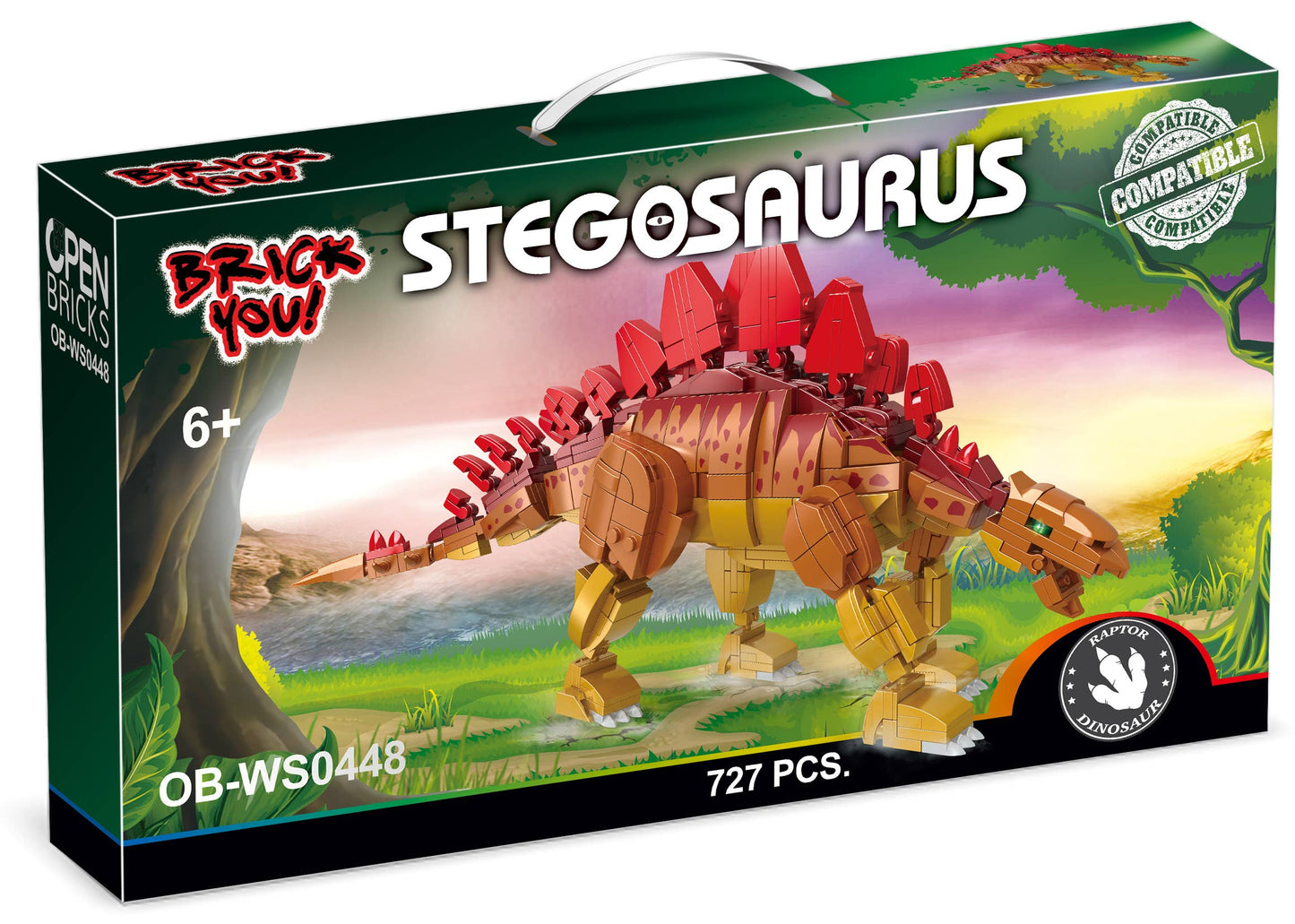 Open Bricks  - Stegosaurus