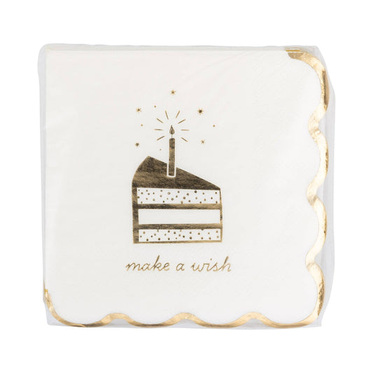 My Mind’s Eye - PLGLD25 - Make a Wish Cake Cocktail Napkin