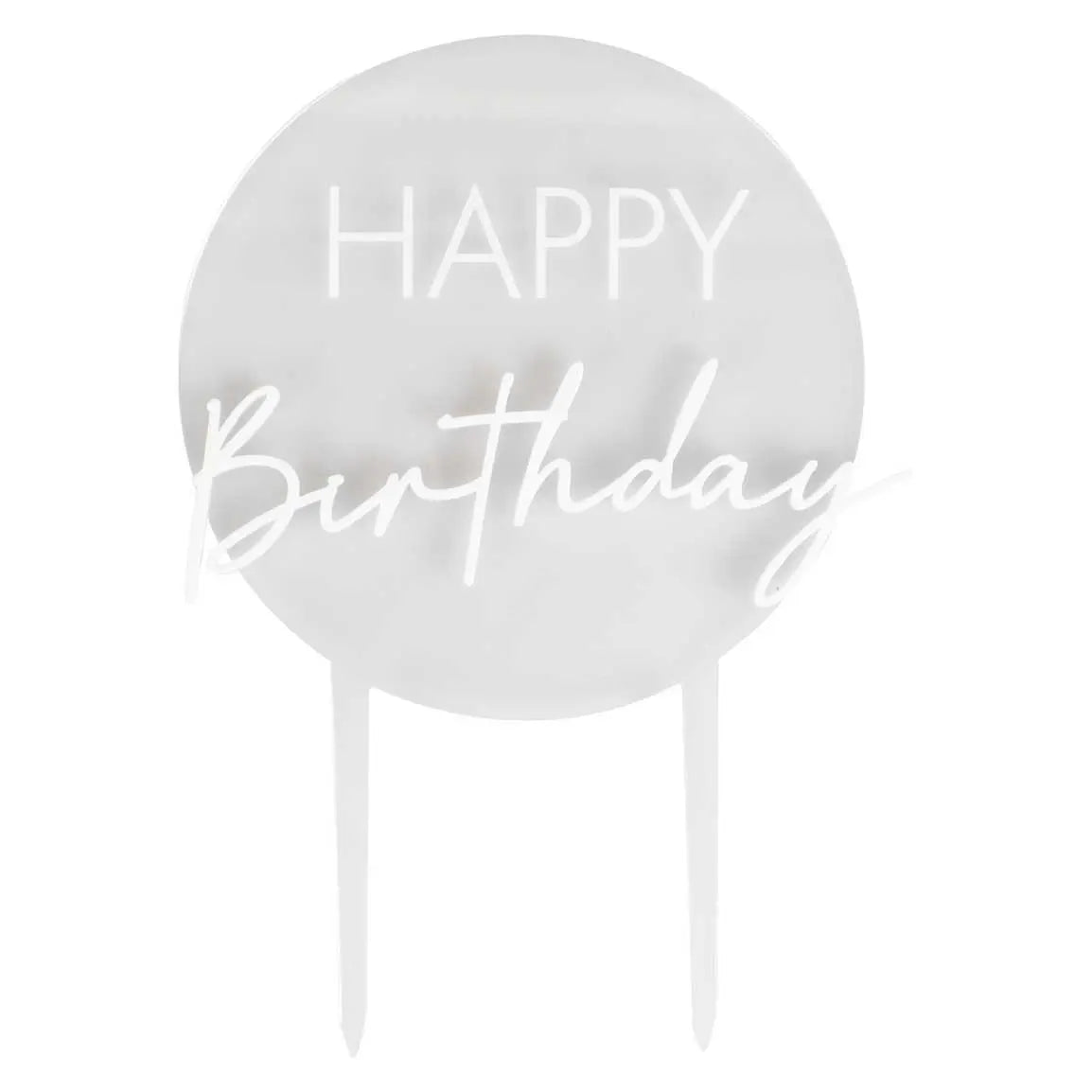 Acrylic Happy Birthday Cake Topper Ginger Ray