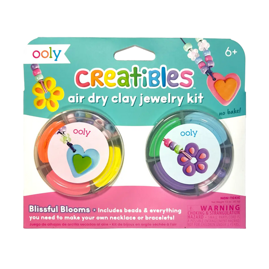 Air Dry Clay Jewelry Kit – Blissful Blooms (Set of 6 Colors OOLY