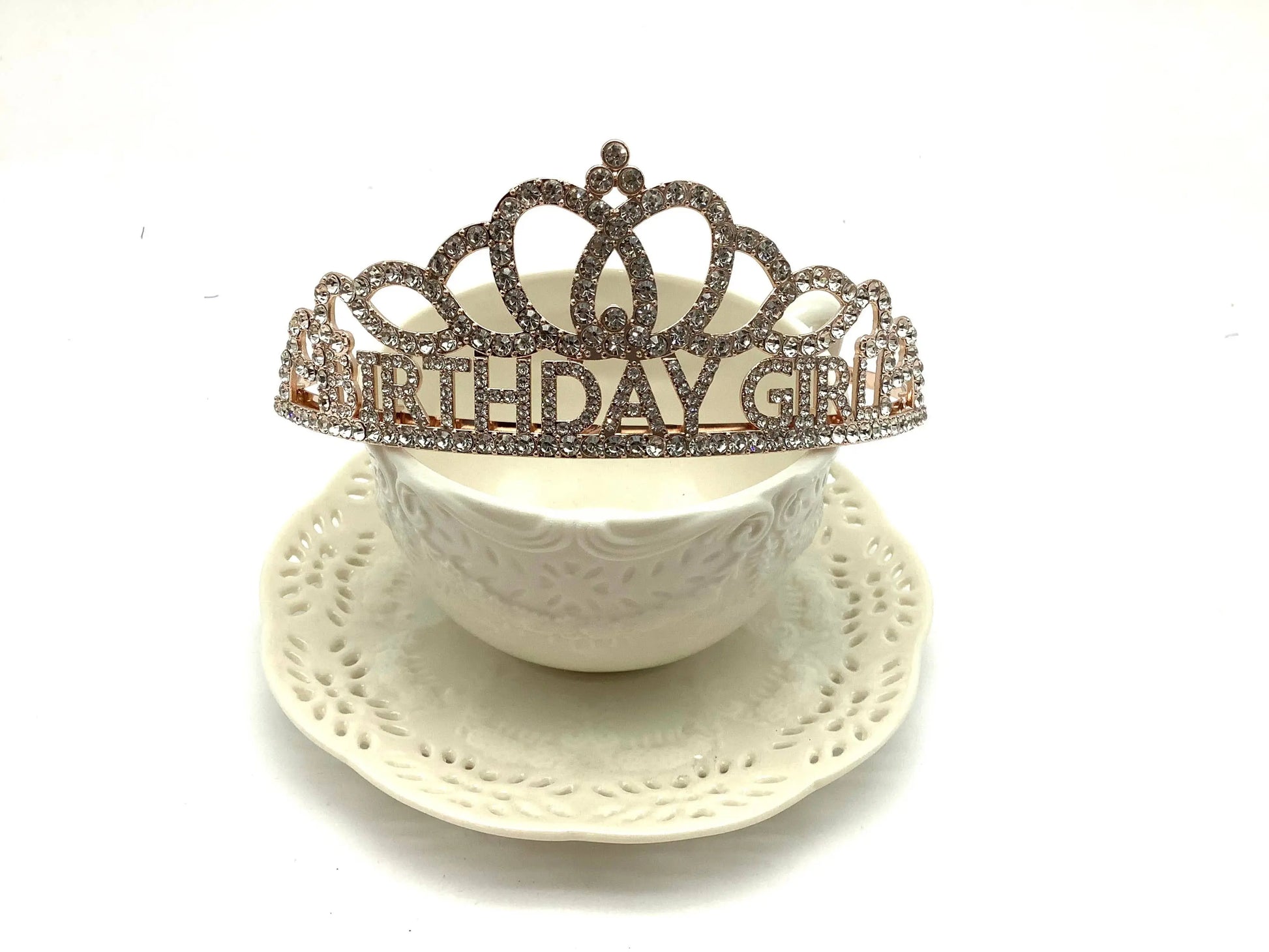 All Little Cute Things - Birthday Girl Crown for Tea Parties, Tiara Table Settings All Little Cute Things