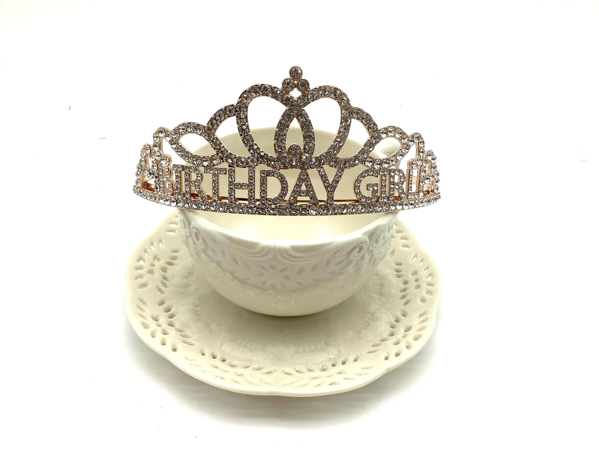 All Little Cute Things - Birthday Girl Crown for Tea Parties, Tiara Table Settings All Little Cute Things