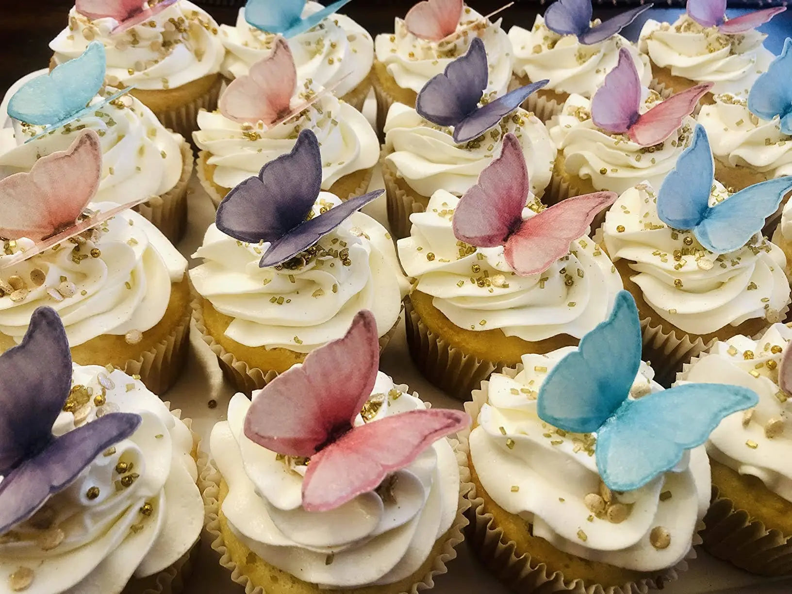 All Little Cute Things - Edible Wafer Paper Butterflies for Tea Party Dessert Toppers All Little Cute Things