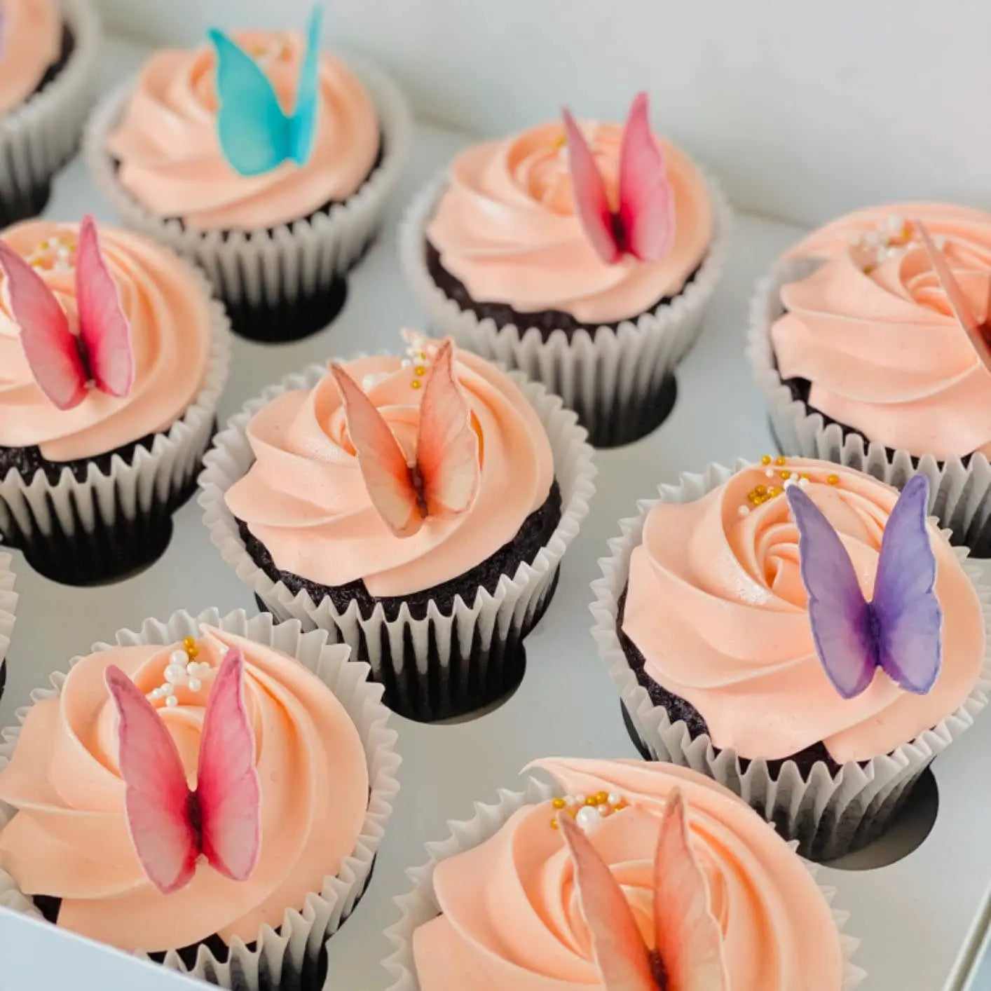 All Little Cute Things - Edible Wafer Paper Butterflies for Tea Party Dessert Toppers All Little Cute Things