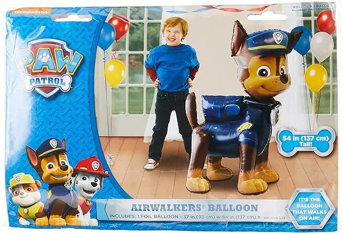 Anagram A1102 3 Paw Patrol Chase Airwalkers Foil Balloon, 54", Multicolored Anagram