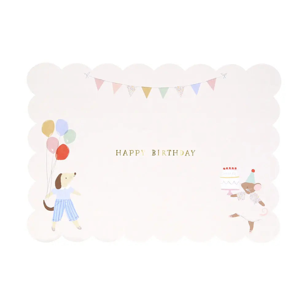 Animal friends birthday card Meri Meri