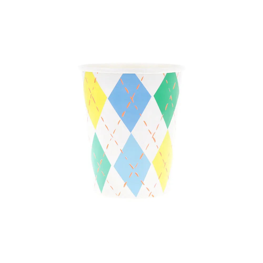 Argyle cups Meri Meri