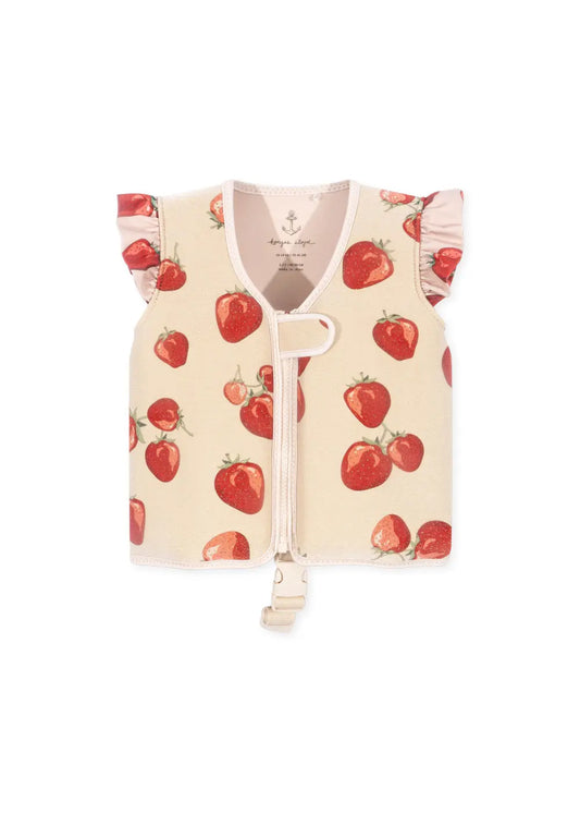 Avery Swim Vest Strawberries Konges Slojd