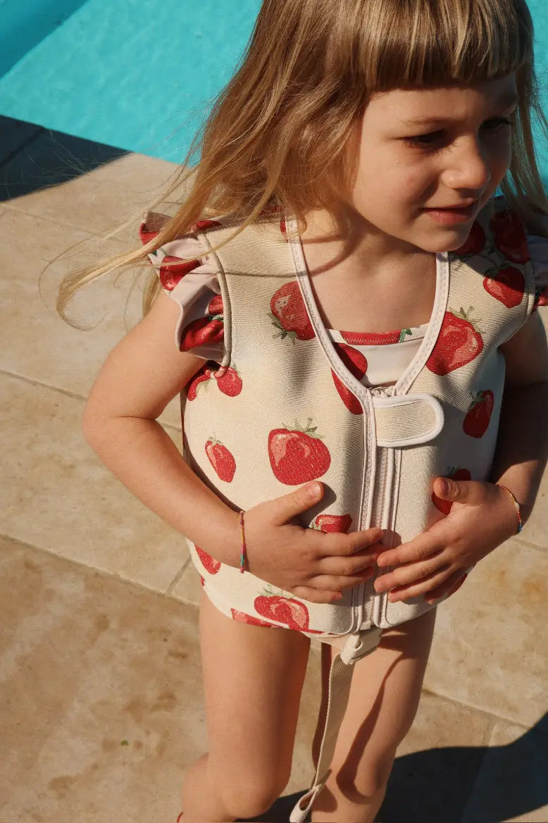 Avery Swim Vest Strawberries Konges Slojd