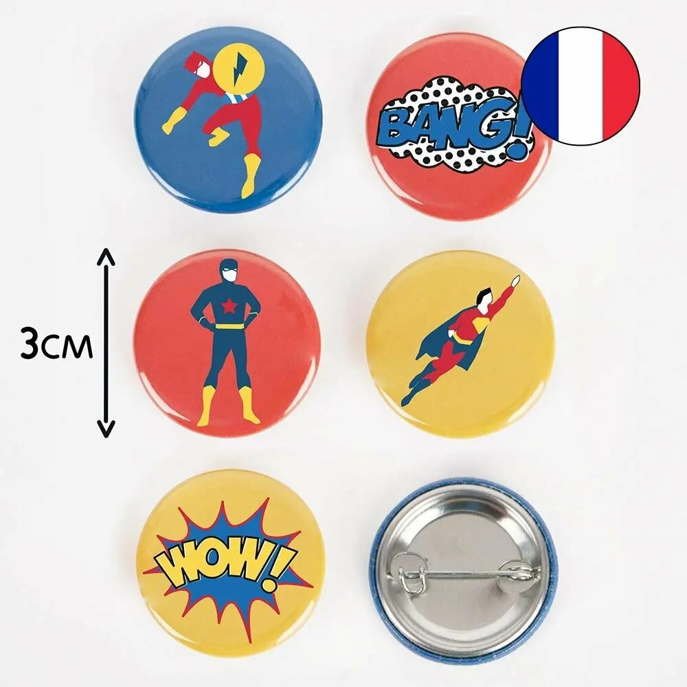 BADGES - SUPER HEROES My Little Day