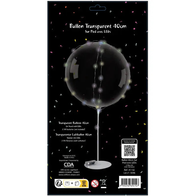 BUBBLE balloon LED Cotillons D Alsace
