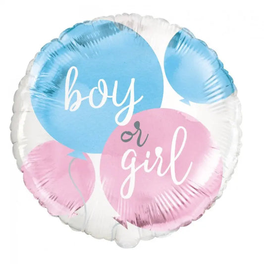 Ballon foil 45 cm BOY or GIRL Unique