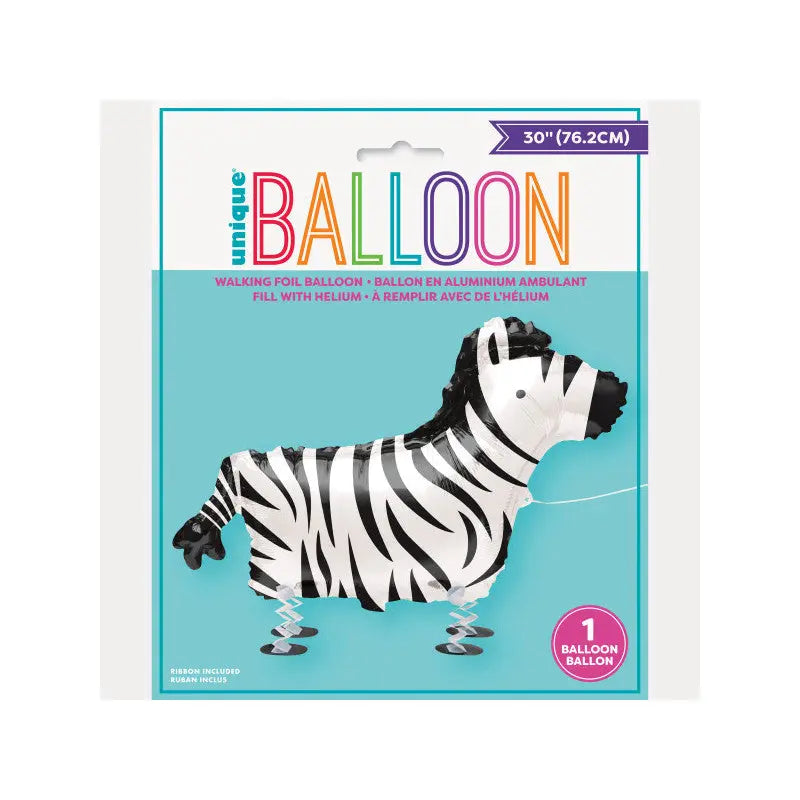 Ballon marcheur ZEBRE 76 cm Unique