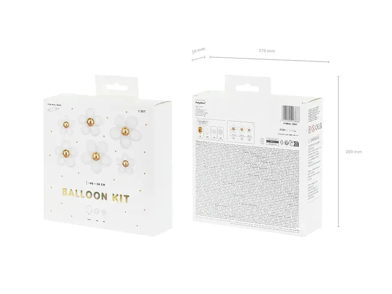 Balloon Kit Flowers, 40-50 cm, mix Partydeco