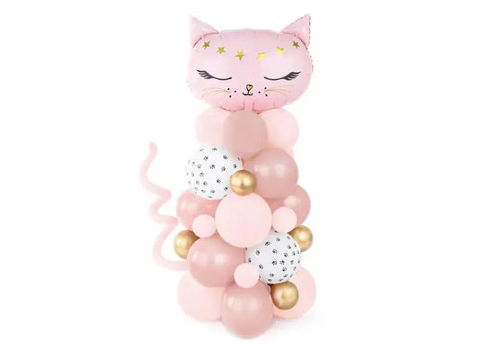 Balloon bouquet Cat, pink, 83x140cm Partydeco