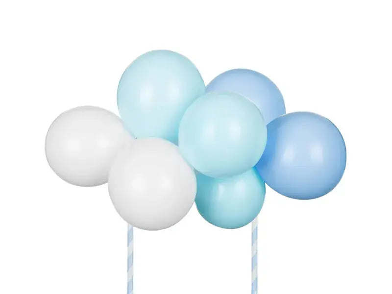 Balloon cake topper, blue, 29 cm Partydeco