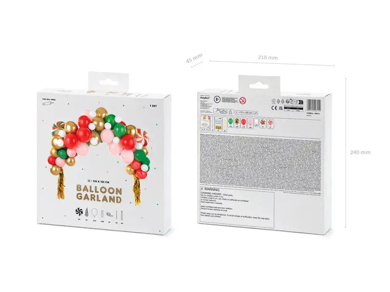 Balloon garland Candies, mix, 170x155 cm Folat